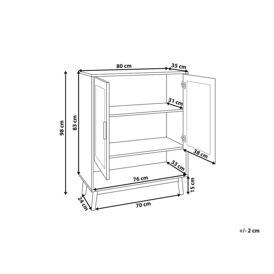Beliani Scarpiera en Rattan Boho PEROTE  