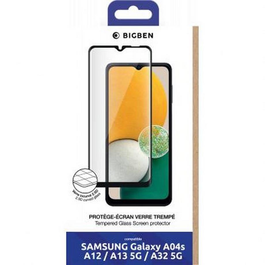 BigBen Connected  Protection d'écran en verre trempe 2.5D  Connected pour  Galaxy A13 5G / A04s Transparent 