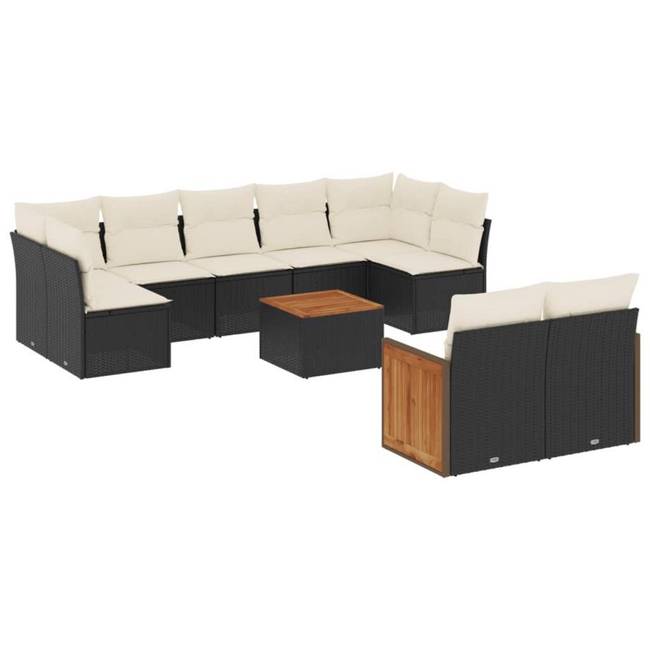 Ensemble de canapés de jardin rotin synthétique