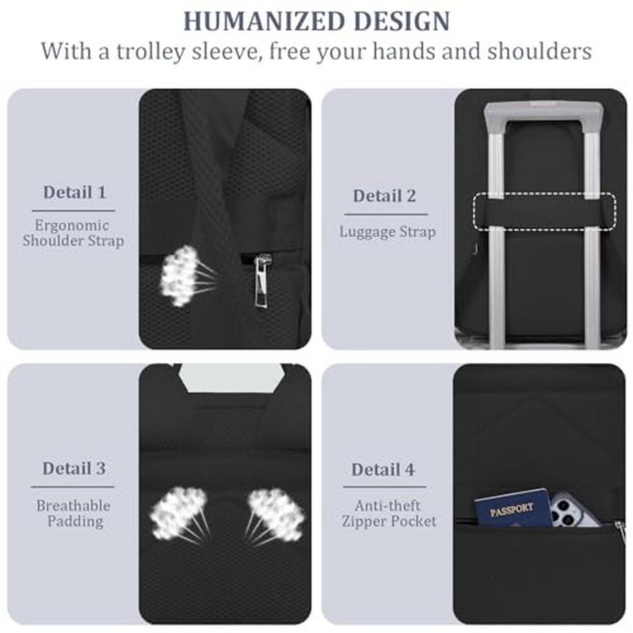 Only-bags.store Sac à dos bagage cabine 40x20x25 cm  