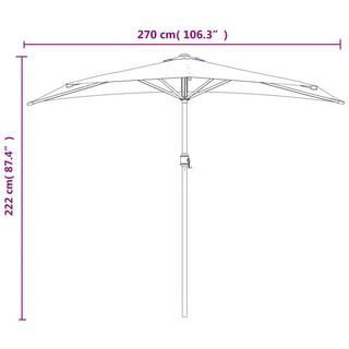 VidaXL Parasol de balcon  