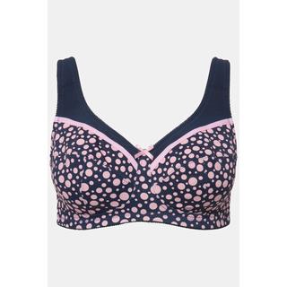 Ulla Popken  Reggiseno sostenitivo senza ferretto con design a pallini e coppa C-H 