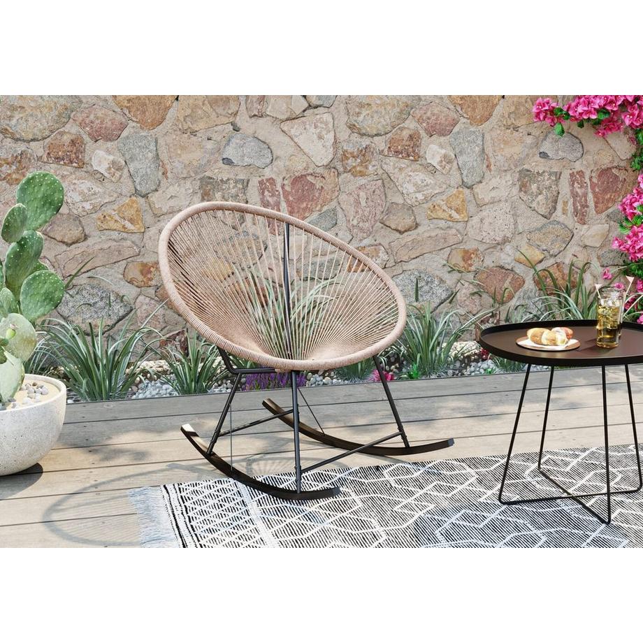 KARE Design Schaukelstuhl Acapulco natur  