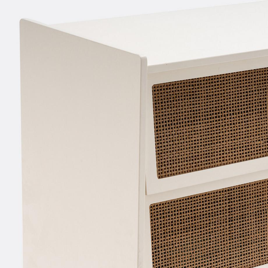 La Redoute Intérieurs Kommode Kaya mit 3 Schubladen aus Rohrgeflecht  