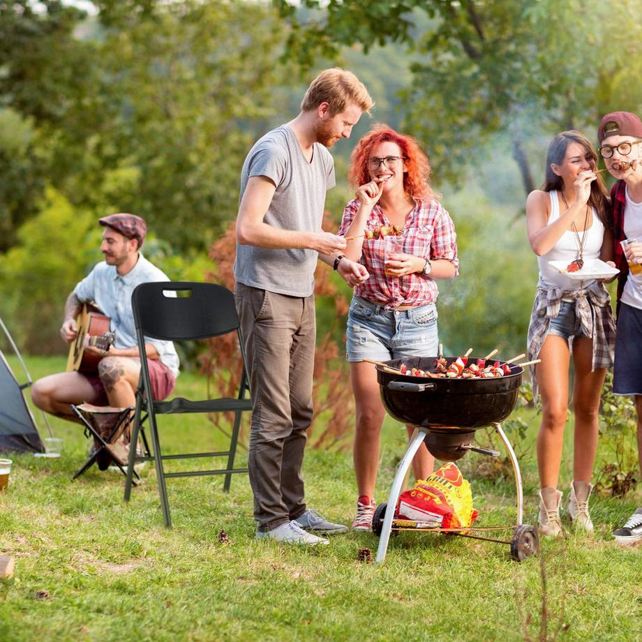 B2X Runder Gartentisch in Rattanoptik  