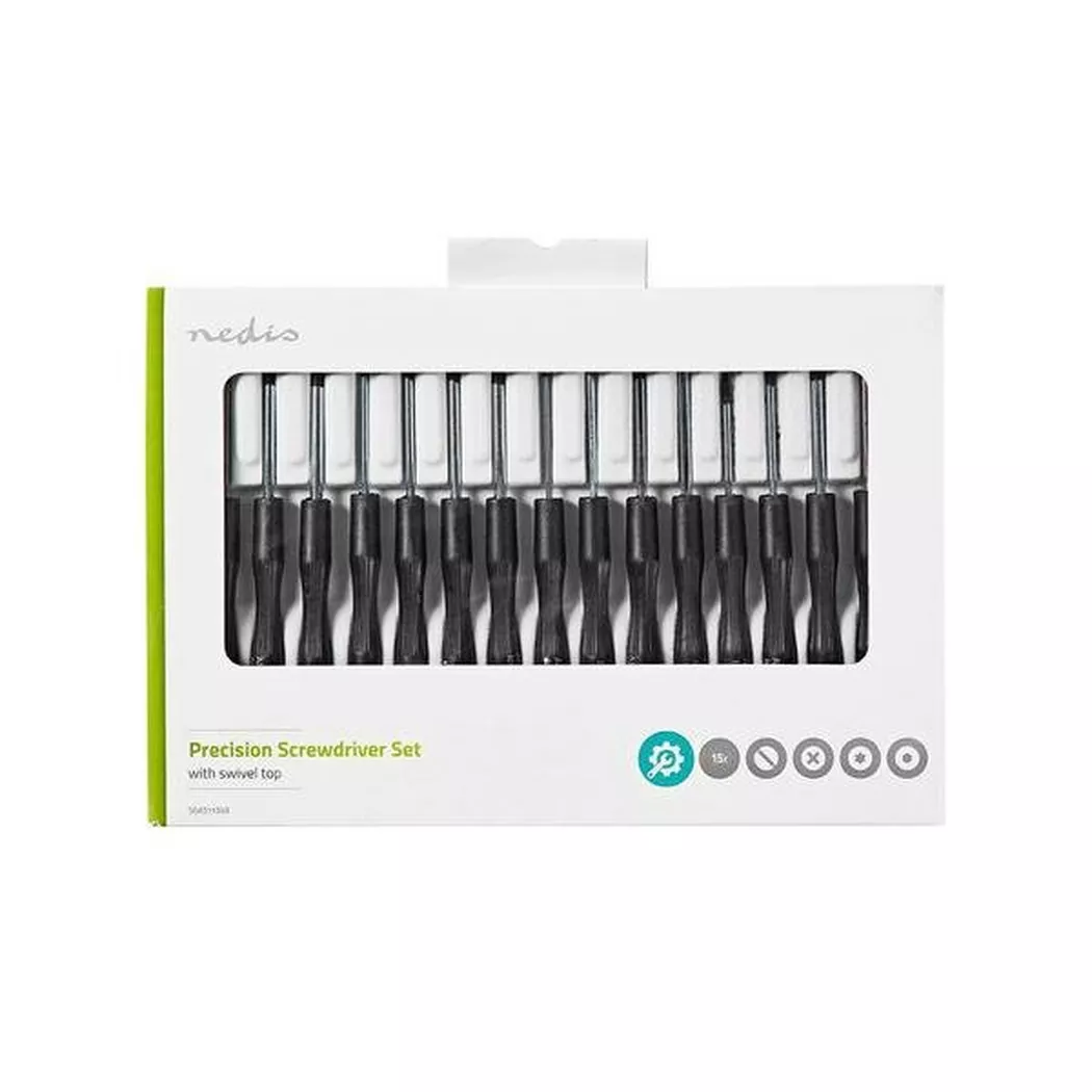 Nedis - Satz Präzisions-Schraubendreher - 15-teilig, One Size