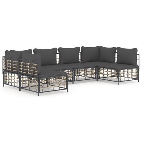 VidaXL Garten lounge set poly-rattan  