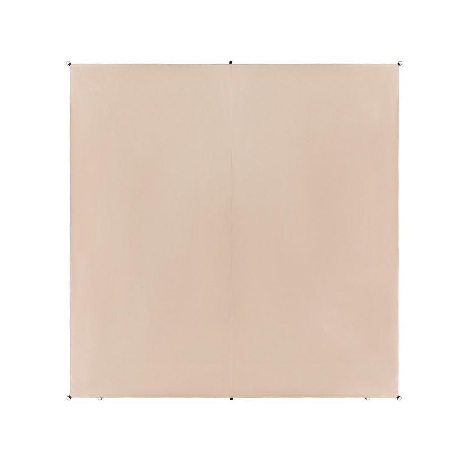 Beliani Voile d'ombrage en Tissu LUKKA  