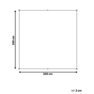 Beliani Tenda a vela en Tessuto LUKKA  