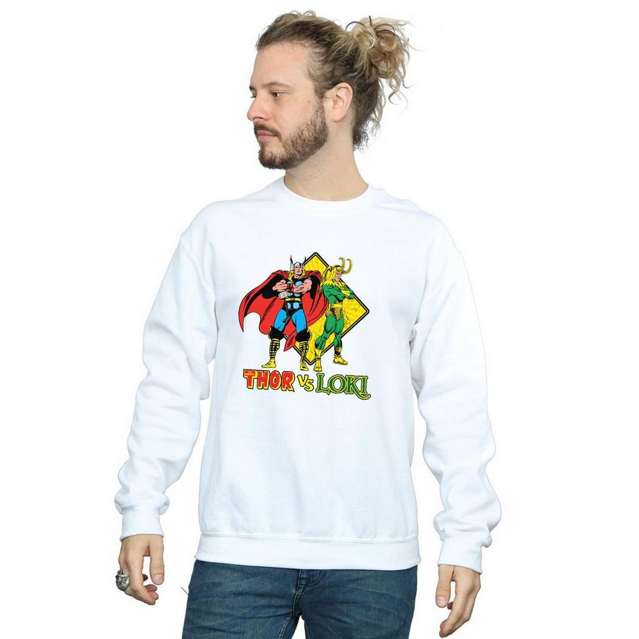 MARVEL Thor vs Loki Imprimé Graphique Sweatshirt  