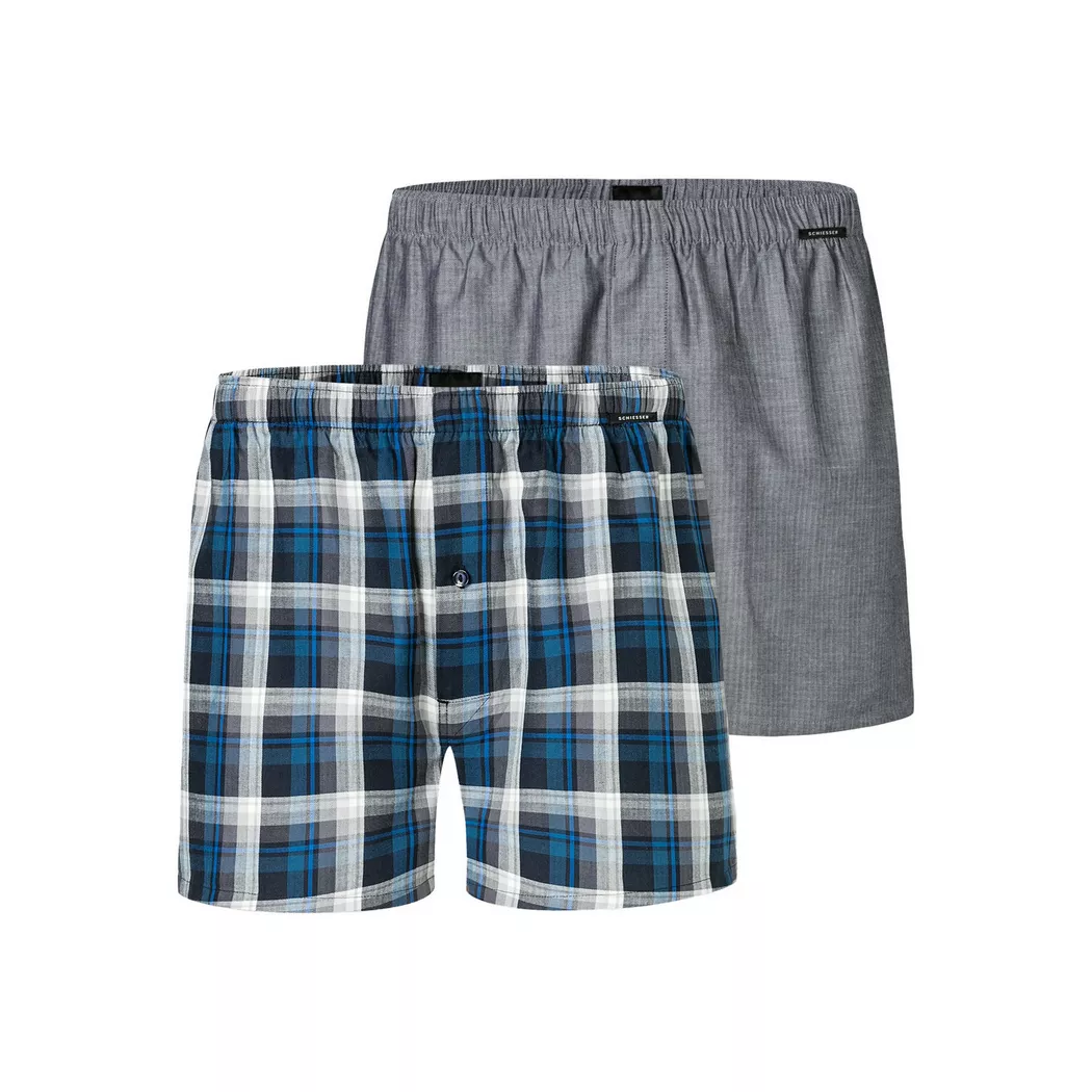 Schiesser - Boxer Web, Boxer Web Lot de 2, 6, Multicolor