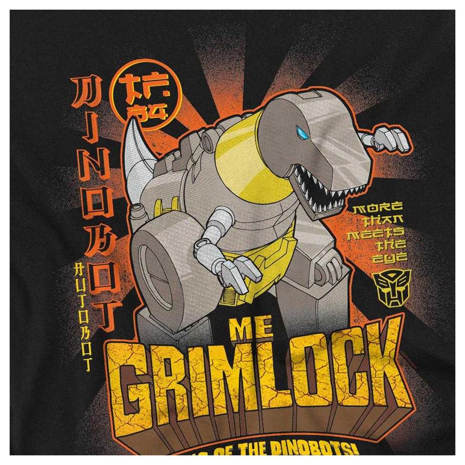 TRANSFORMERS T-Shirt Manches Longues Generations Me Grimlock King Of The Dinobots  