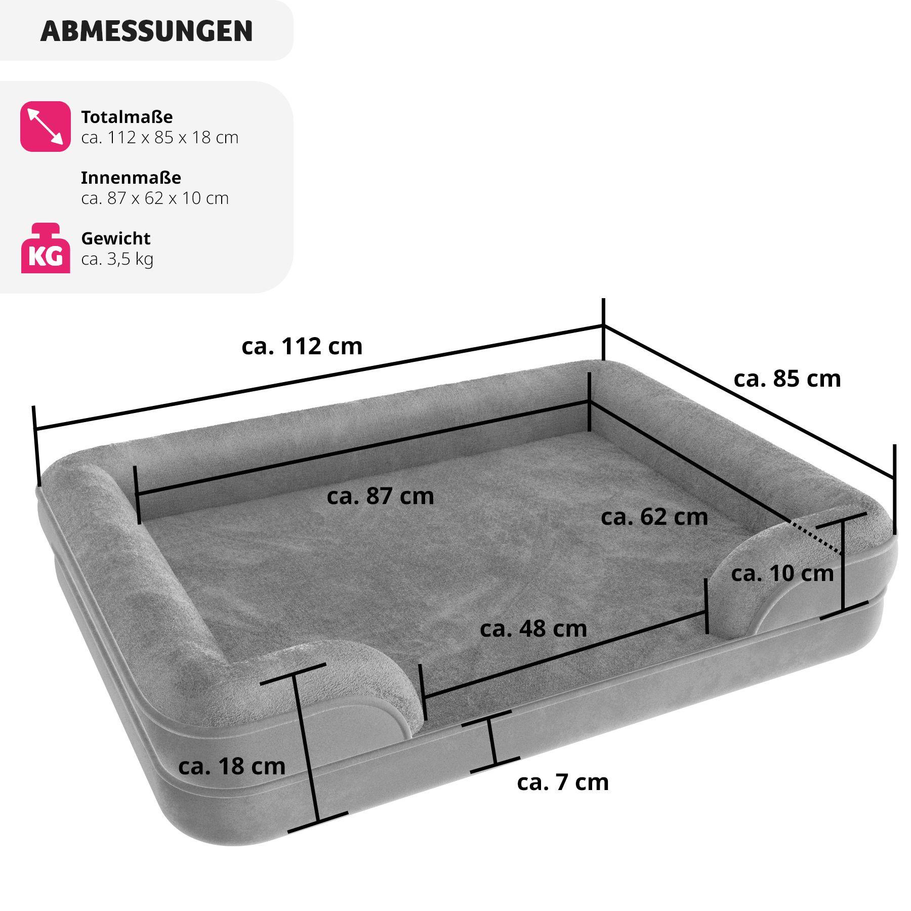 Tectake  Orthopädisches Hundebett Kimba XL 