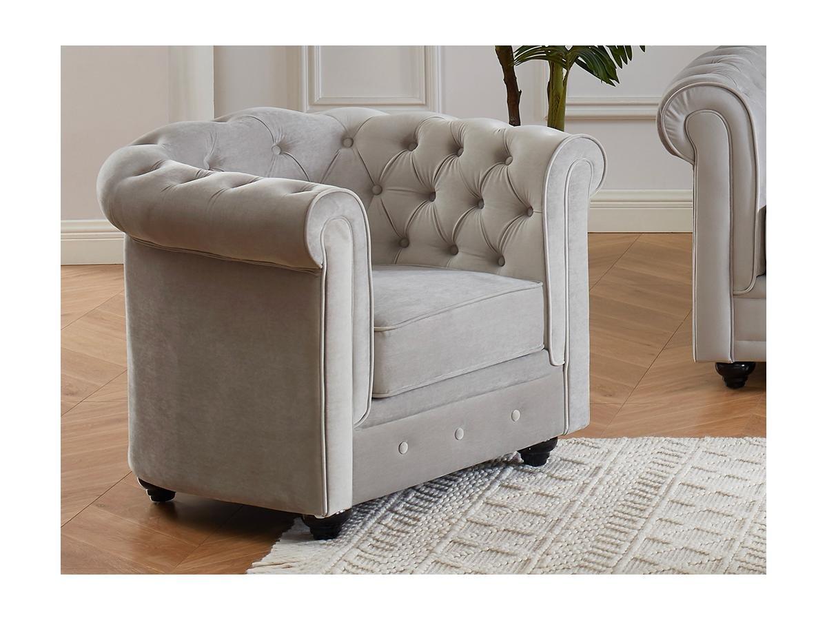 Vente-unique Sessel 2erSet CHESTERFIELD Samt  