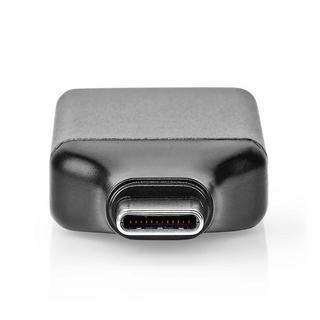 Nedis  USB-C™ Adapter | USB 3.2 Gen 1 | USB-C™ Stecker | DisplayPort Buchse | 4K@60Hz | Rund | Vernickelt | Grau / Schwarz | Umschlag 