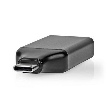 USB-C™ Adapter | USB 3.2 Gen 1 | USB-C™ mâle | DisplayPort femelle | 4K@60Hz | Rond | Nickelé | Gris / Noir | Enveloppe