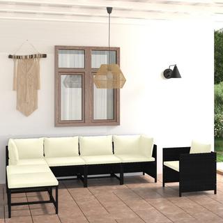 VidaXL set divani da giardino Polirattan  