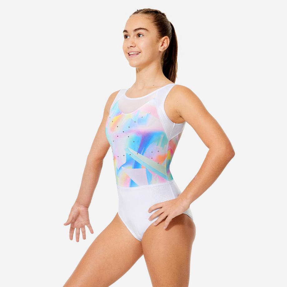 DOMYOS  Turnanzug ärmellos Polyester 