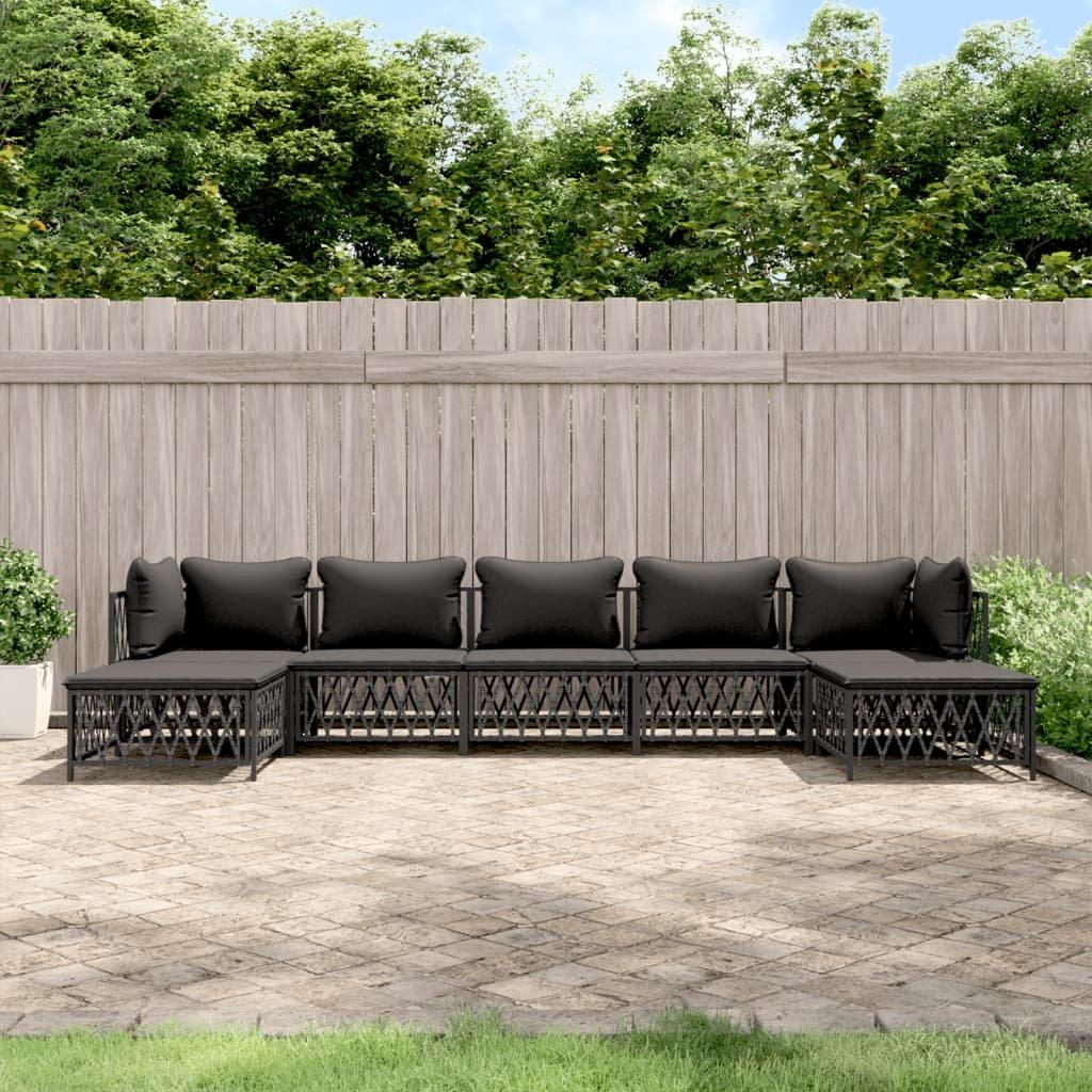 VidaXL Garten lounge set stahl  