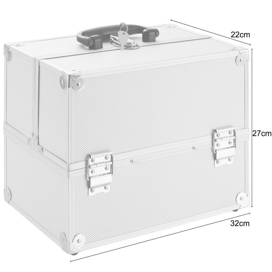 Arebos  Kosmetikkoffer | Schminkkoffer | Beauty organizer | Nagellack-Koffer 