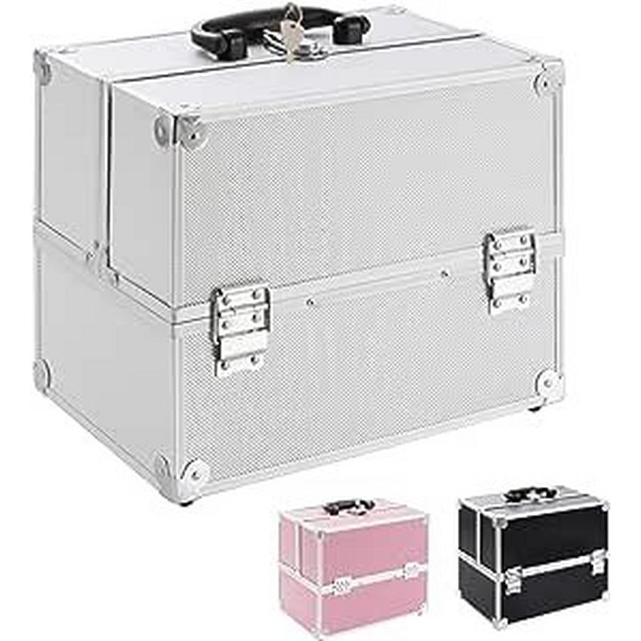 Arebos  Kosmetikkoffer | Schminkkoffer | Beauty organizer | Nagellack-Koffer 