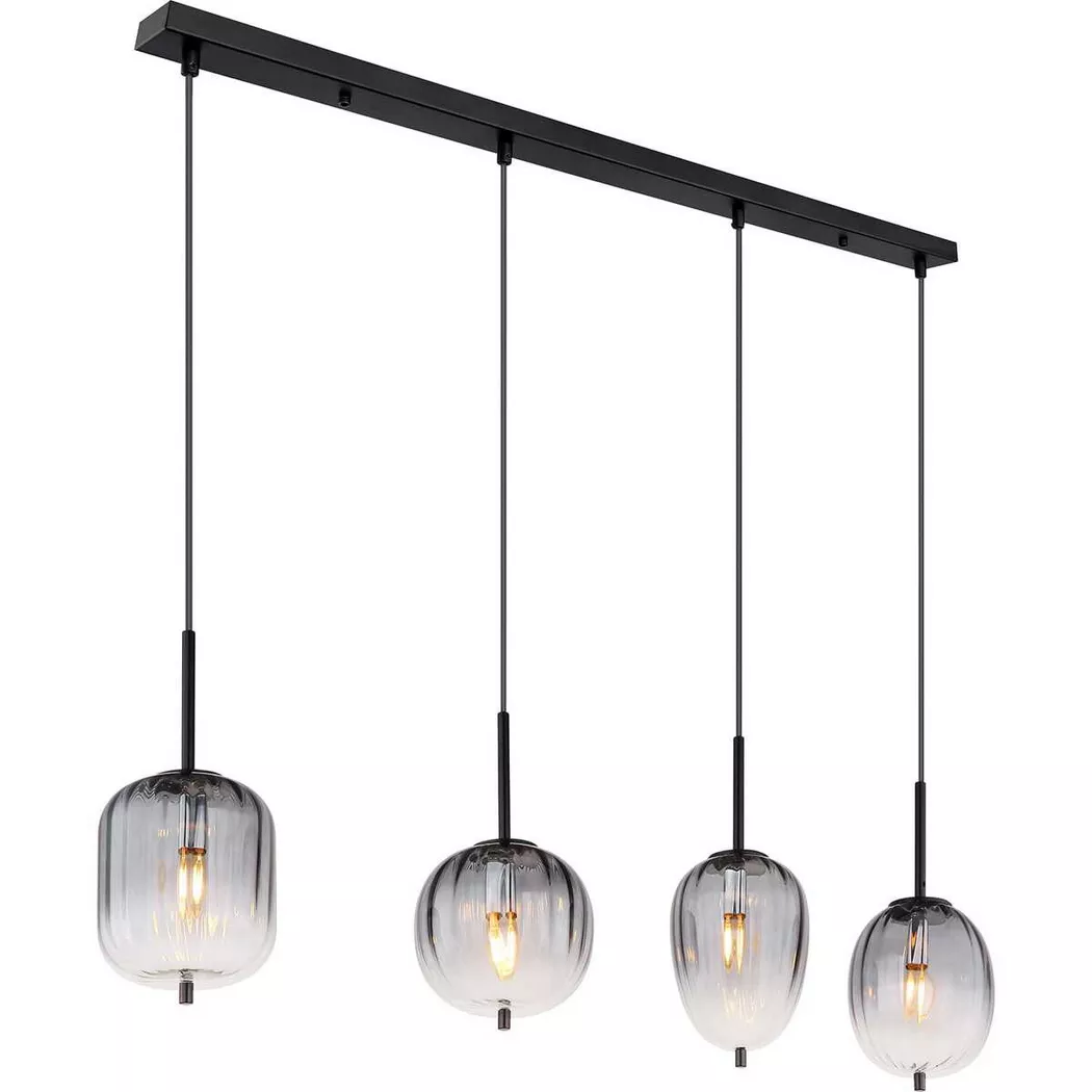mutoni light – Hängeleuchte Attila Metall matt 4xE14, One Size