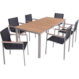 mutoni pleasure Garten Essgruppe Dallas Teak (7-tlg)  