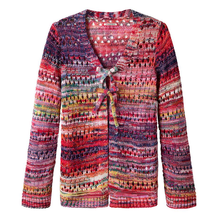 Joe Browns Offene Lochstrick Strickjacke mit Bindeband  