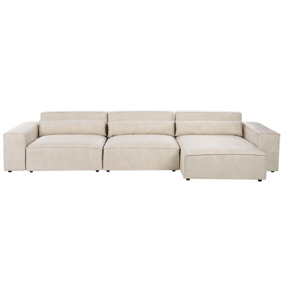 Ecksofa aus Samtstoff Modern HELLNAR