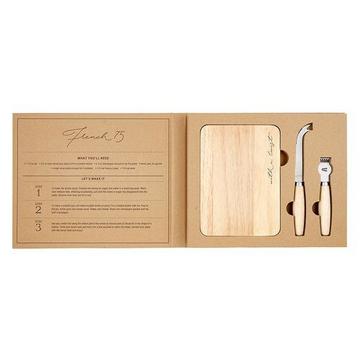 Cocktail set avec planche en bois
