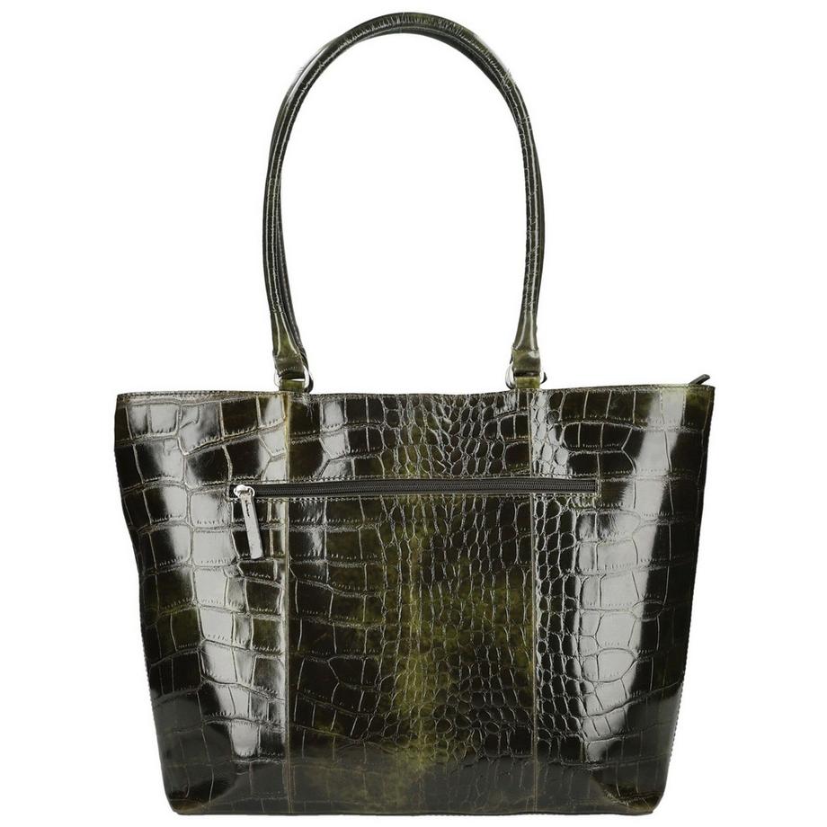 BURKELY Borsa a mano con texture a motivo coccodrillo  
