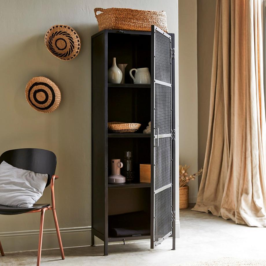 Tikamoon Credenza con anta in rete metallica Alma  