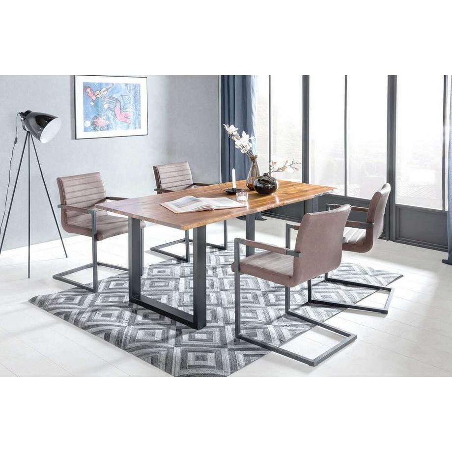 mutoni Table de salle à manger 120x80x77cm  