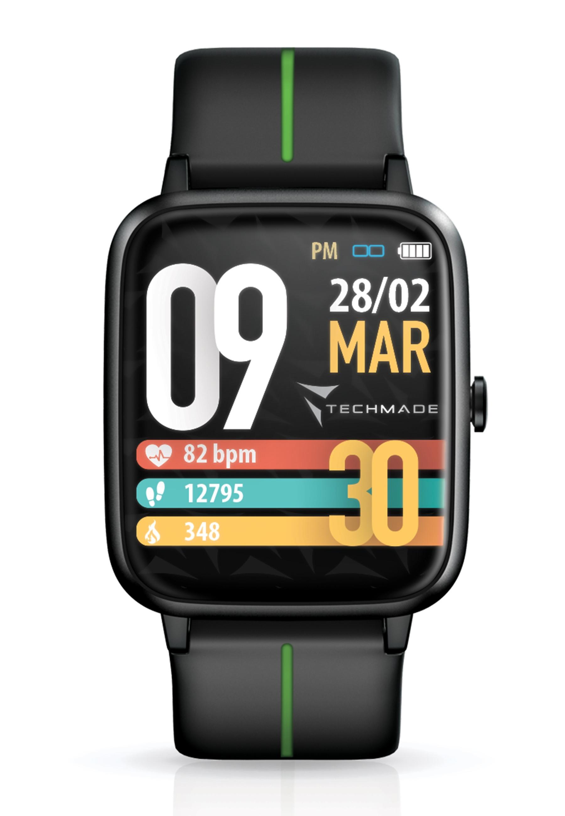 Techmade  Smart Watch Move Black Green 