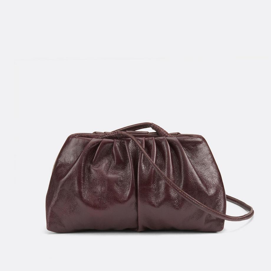 La Redoute Collections Kleine geraffte Umhängetasche  