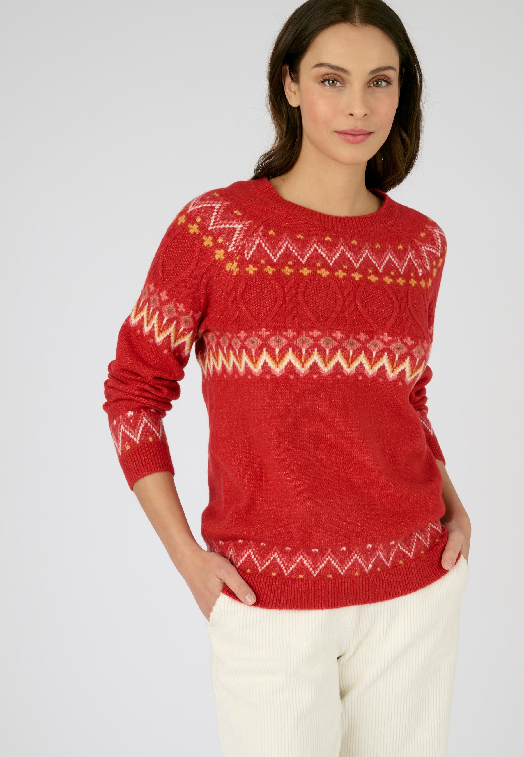 Damart  Warmer Pullover aus Jacquard- und Zopfstrick Thermolactyl 