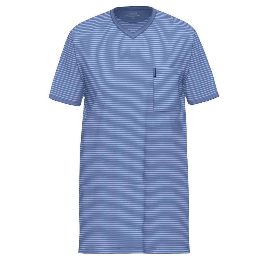 Ammann Extra Light Cotton Camicia da Notte a Righe  