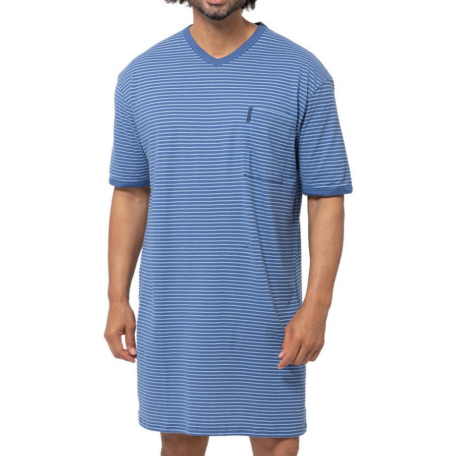 Ammann Extra Light Cotton Camicia da Notte a Righe  