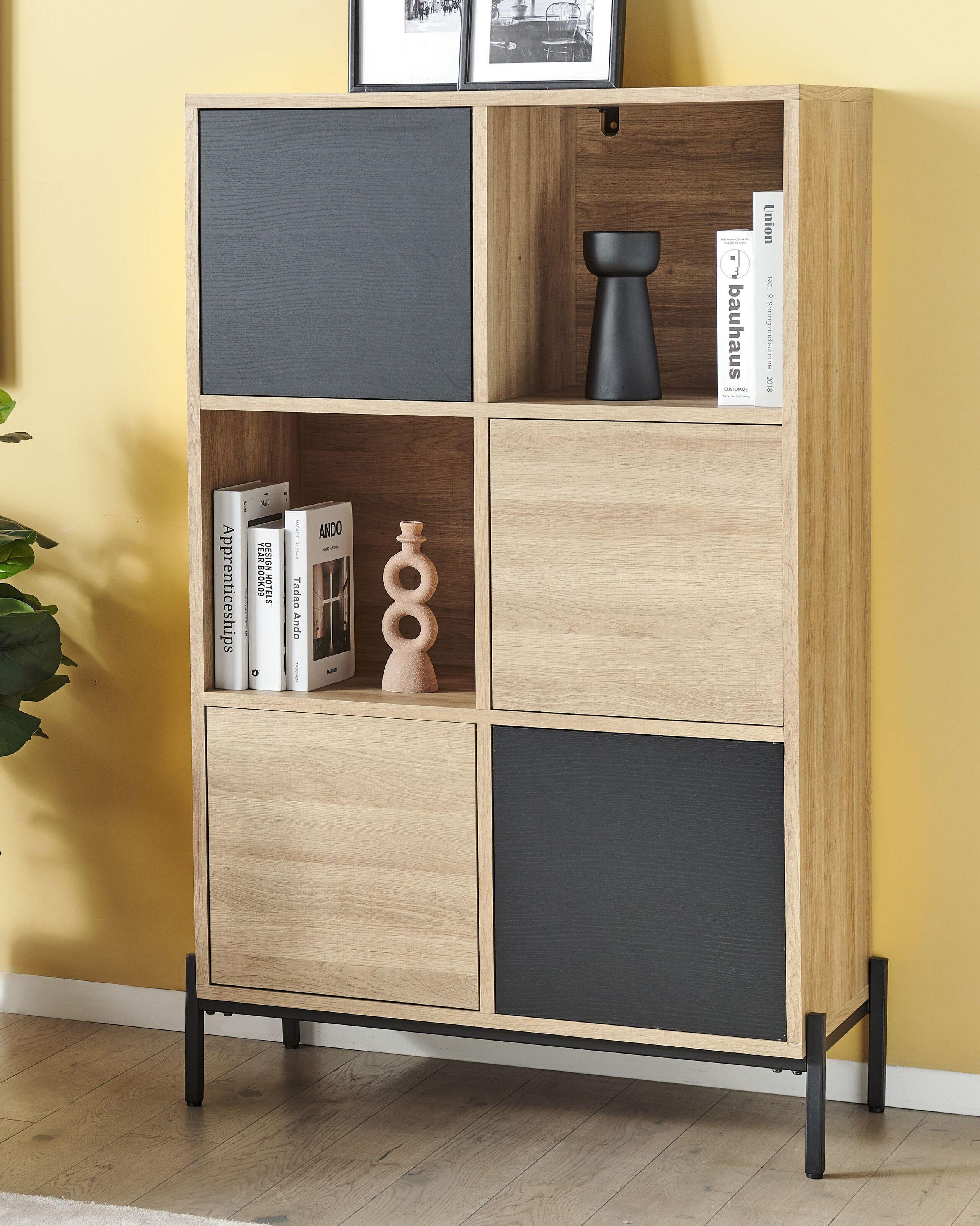 Beliani Bücherschrank aus MDF-Platte Modern MOINES  