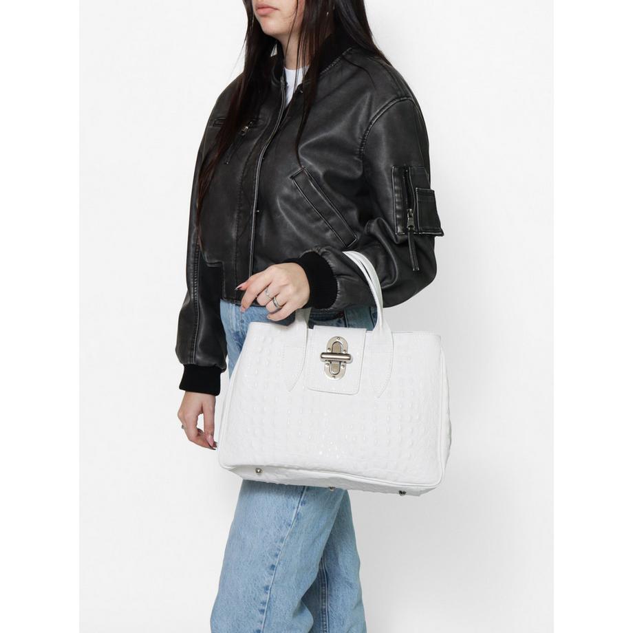 Gave Lux Sac à main Cuir Imprimé Crocodile  