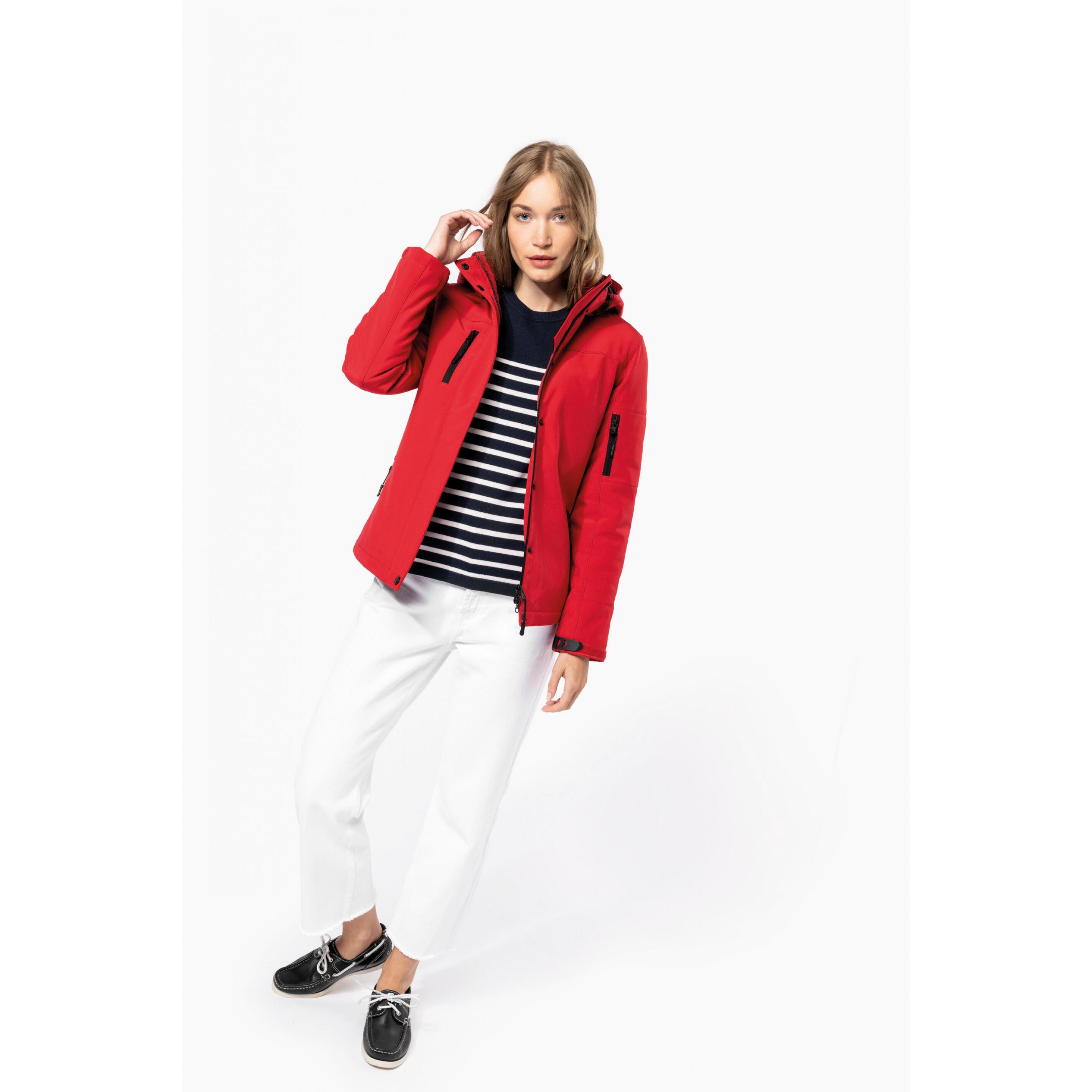 Kariban Damen Gefütterte Softshell Hoodie Jacke  