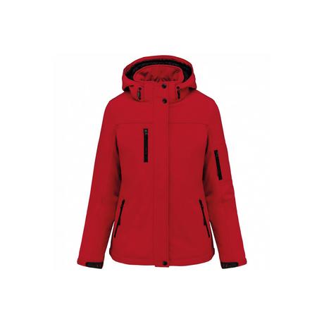 Kariban Damen Gefütterte Softshell Hoodie Jacke  