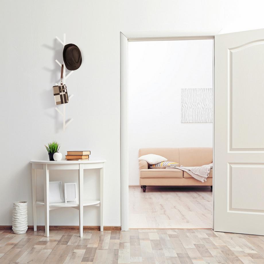 B2X Appendiabiti bianco a forma di albero  