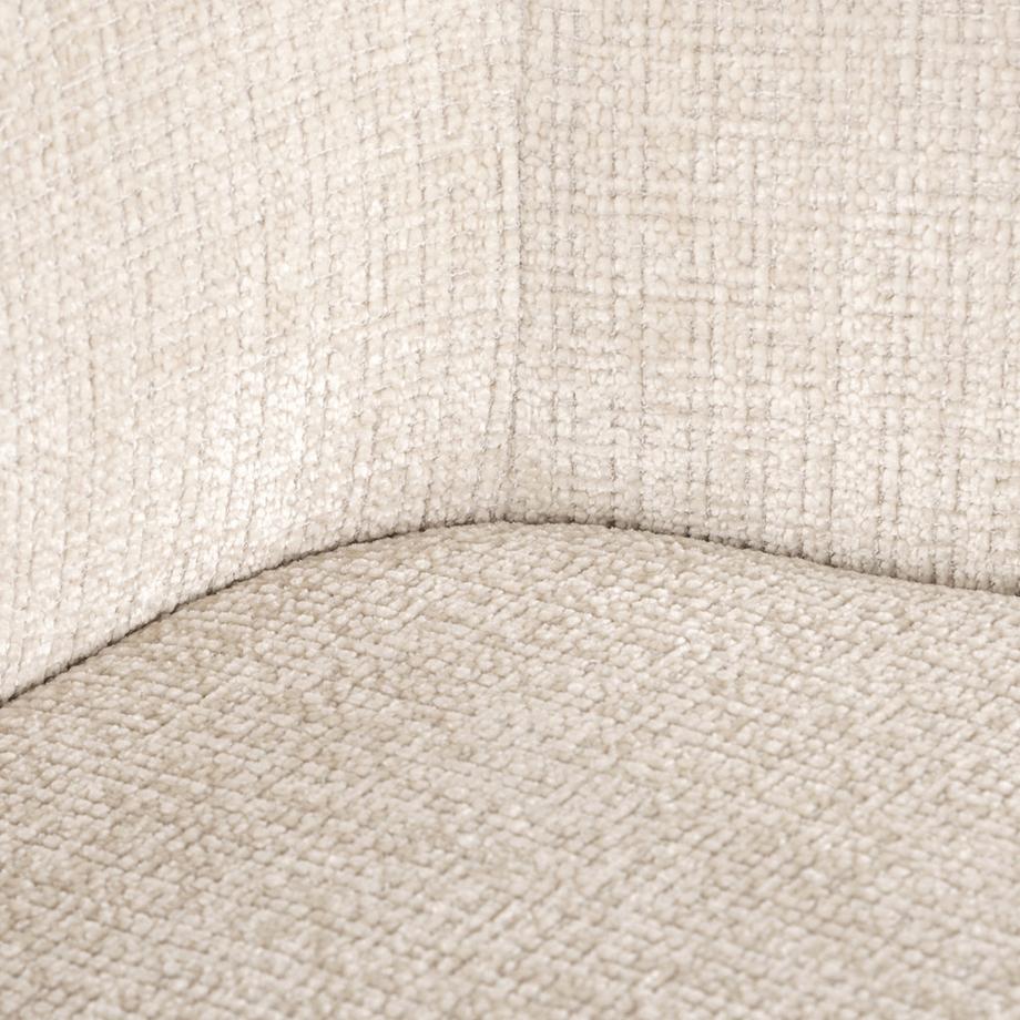 mutoni Chaise pivotante Dakota Chenille beige  