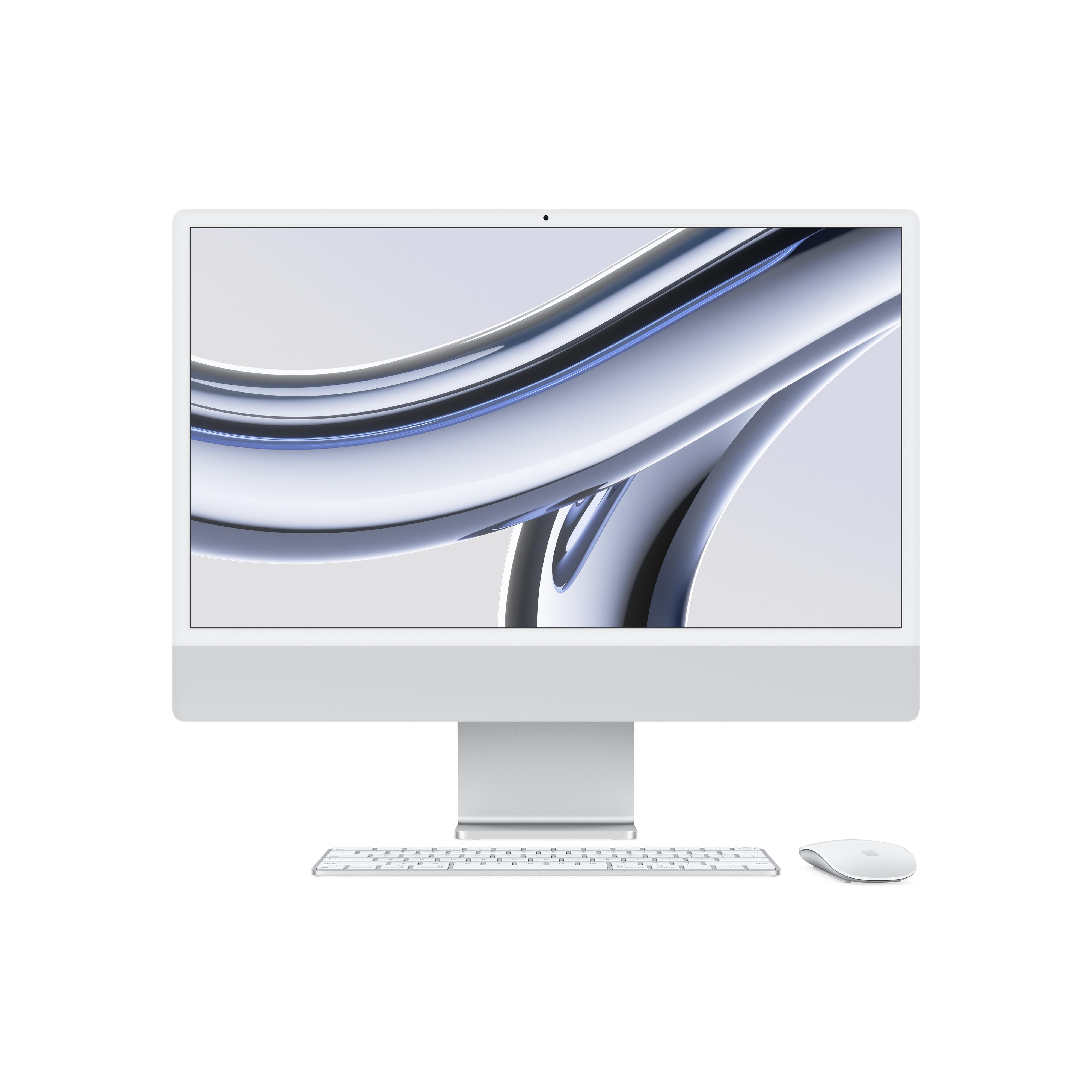 Apple  IMac  M M3 59,7 cm (23.5") 4480 x 2520 Pixel All-in-One-PC 8 GB 512 GB SSD macOS Sonoma Wi-Fi 6E (802.11ax) Silber 