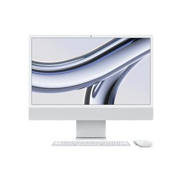 IMac  M M3 59,7 cm (23.5") 4480 x 2520 Pixel PC All-in-one 8 GB 512 GB SSD macOS Sonoma Wi-Fi 6E (802.11ax) Argento