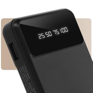 Avizar  Powerbank 15000mAh, Câble 4en1 LinQ Noir 