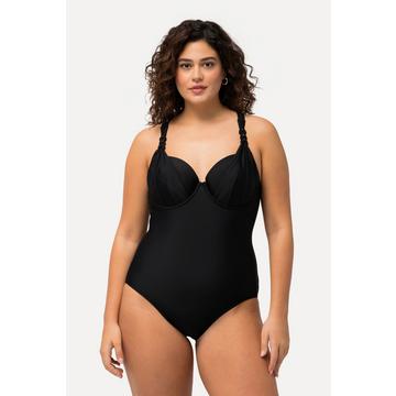 Maillot de bain scintillant à bonnets souples et armatures. Bretelles réglables