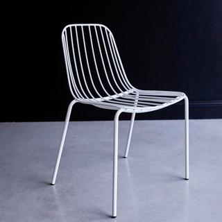 Tikamoon Chaise en métal white Arty  