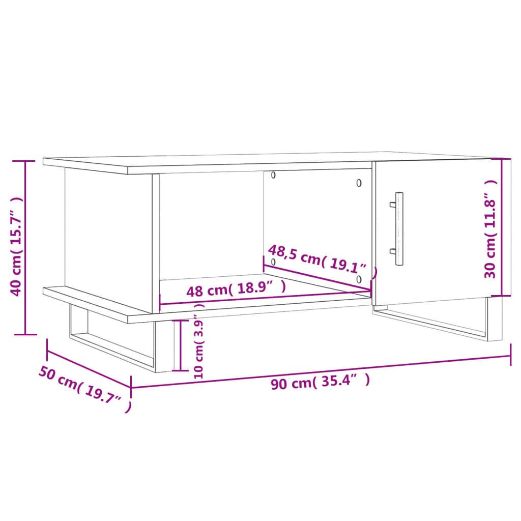 VidaXL Table basse bois d'ingénierie  